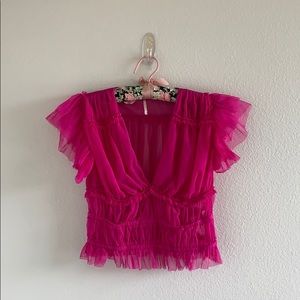 Free People Making Me Smile Top sz S